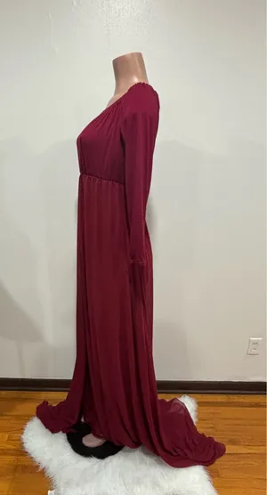 Red Maternity Dress Size L thumbnail 3