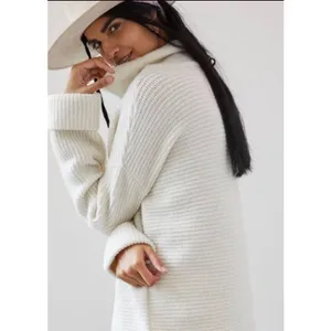 ✨ANTHROPOLOGIE Pilcro Cowl Neck Sweater Ivory Off White Pullover✨ thumbnail 3