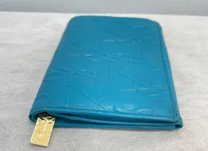 Yves Saint Laurent YSL Vintage Turquoise Compact Bifold Wallet - Preowned thumbnail 11