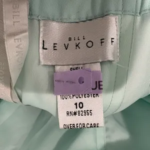 Bill Levkoff Strapless Mint Green Dress thumbnail 7