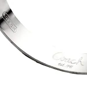 COACH Signature C Logo Silver Tone Bangle Bracelet NWT thumbnail 9