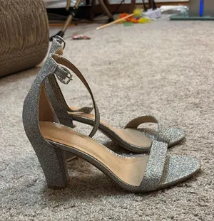 Glitter Heels Silver Size 8 thumbnail 2