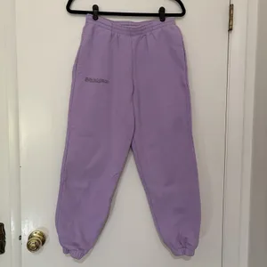 PANGAIA Organic Cotton Light Purple Lavender Drawstring Sweatpants Size Small thumbnail 2