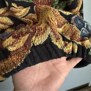 Vintage 90’s California Style Baroque Fruit & Vine Tapestry Jacket thumbnail 7