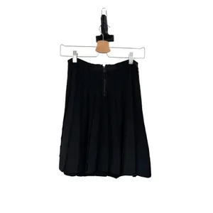 Alice + Olivia Chatley Pointelle‎ Knit Pleated Mini Skirt Black Size XS thumbnail 6