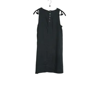 J. Crew Women's‎ Size Small Black 100% Linen Sleeveless Shift Dress Minimalist thumbnail 6