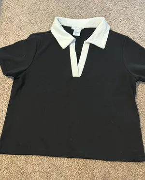 Urban Romantics Black Shirt With White Color thumbnail 1