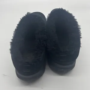 Merrell Encore Ice Black Suede Faux Fur Lined Clogs Mules Shoes Womens thumbnail 11