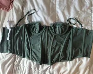 Urban Outfitters Corset Top Out From Under Modern Love thumbnail 1