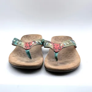 Vionic Lucia Flip Flop Women Size 11 Multicolor Snakeskin Rhinestone Orthotic thumbnail 3