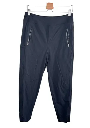 Athleta Black Outdoor Ahtliesure Zip Pocket Jogger Pants Size 10 thumbnail 1
