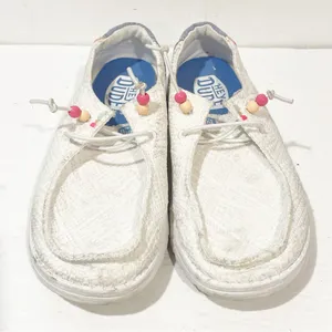 Hey Dude Wendy Womens‎ Size 9 White Boho Crochet Casual Shoes Slip On thumbnail 2