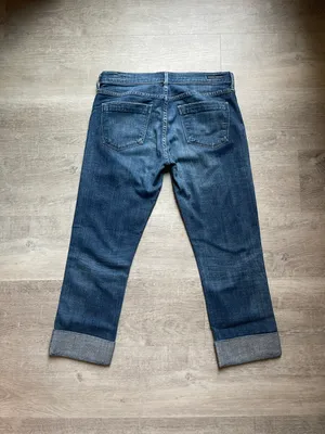 Citizens Of Humanity Dani Low Waist Cropped Straight Leg Cuffed Jeans Size 28 thumbnail 7