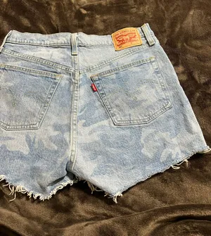 Levi High Wasted Jean Denim Shorts thumbnail 5
