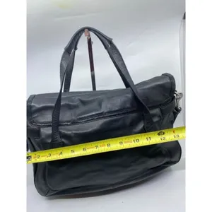 COACH Medium/ Large Leather Black Shoulder Bag thumbnail 8