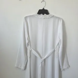 California Dynasty White Maxi Dress Vintage Style Victorian Modest Grandma Small thumbnail 7
