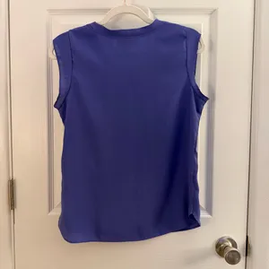 DKNY Purple Sleeveless Suit Blouse Extra Small thumbnail 2