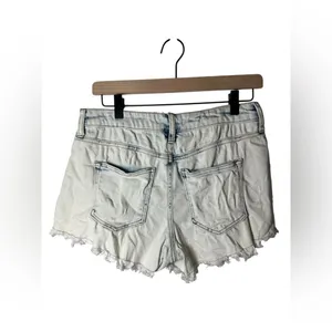 Altar’d State Women’s Button Fly Frayed Hem‎ Denim Shorts Size 26/3 Acid Wash thumbnail 4