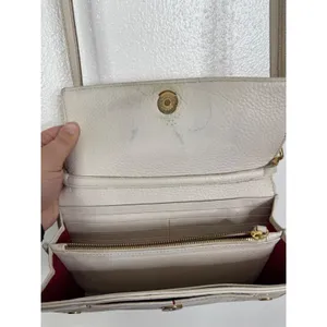 Hammitt Nash Crossbody Bag Cream Crocodile Embossed Leather Gold Hardware thumbnail 5