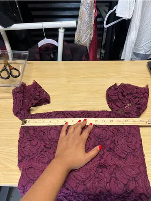 Jasmine Bridesmaids JB Burgundy Lace‎ Off Shoulder Dress NWT Size 6 thumbnail 14