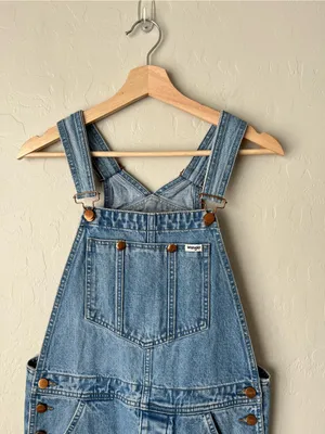 Wrangler Casey Jones Denim Western In Control Wide Leg Denim Overalls Size small thumbnail 6