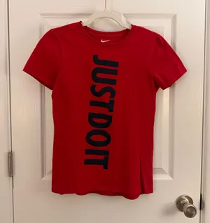 Nike Red The Nike Tee Athletic Cut Graphic T-shirt Small thumbnail 1