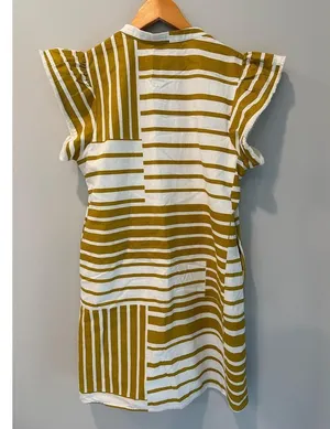 THML Dress Mustard Design Pockets Short Sleeve thumbnail 6
