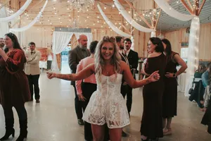 Bridal Lace Romper thumbnail 3