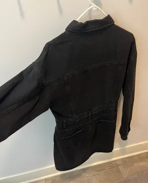 Pretty Little Thing Black Denim Dress thumbnail 5