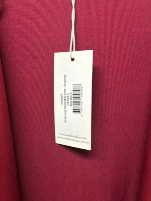 Darby long wrap around dress in burgundy color s thumbnail 3
