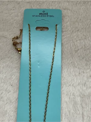 Mint Gold-tone Cross Necklace with Mint Card thumbnail 2