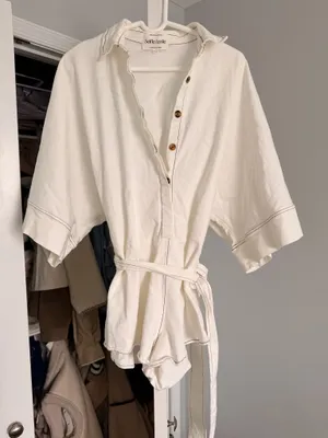 Selfie Leslie Romper White thumbnail 1