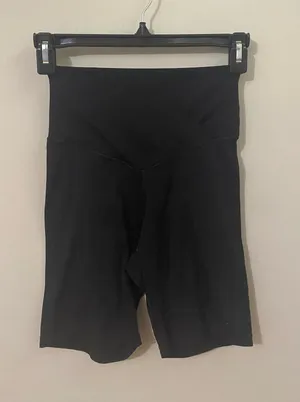 aerie High-Rise Black Bike Shorts thumbnail 1