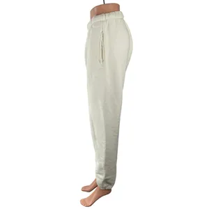 Madhappy Women's White High Rise Fleece Pocket Tapered Jogger Sweat Pants Size S thumbnail 4