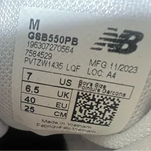 New Balance 550 White Sneakers size 7 men’s 8.5 women’s thumbnail 4