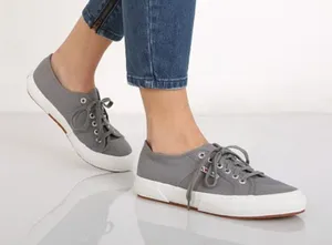 Superga Cotu Classic Platform Sneaker Grey‎ Sage Size 8.5 thumbnail 1