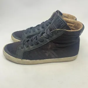 Frye Dylan Calf Hair High‎ Top Sneakers Black Size US 6.5 thumbnail 9