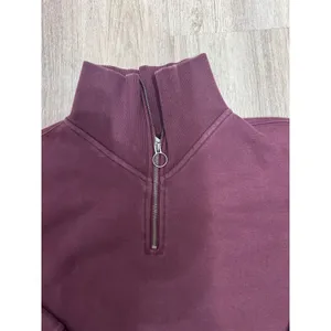 Athleta‎ Cozy Karma 1/4 Zip Top, Antique Burgundy Size XS thumbnail 4