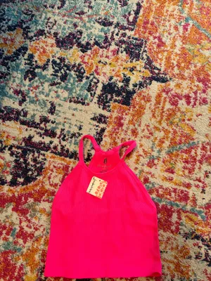 Pink Free People Top thumbnail 2