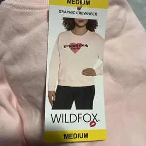Wild‎ fox Women’s Graphic Sweatshirt Medium Cotton Pink thumbnail 6