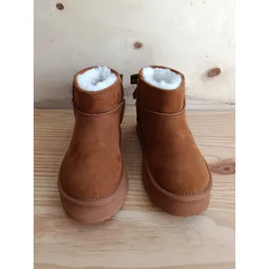Juicy Couture Women's Olden Platform Booties | Brown Suede | Size 5 US Winter thumbnail 4