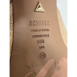 Schutz Lienne straw bow kitten heel tan sz 10‎ thumbnail 6