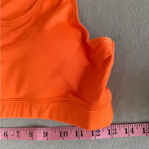 Women's NEW Orange Mesh Racer Back Sports Bra Size XL #260757 thumbnail 3