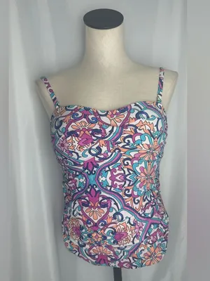 Apt 9  Multicolor Women's Top Tankini Medium thumbnail 1