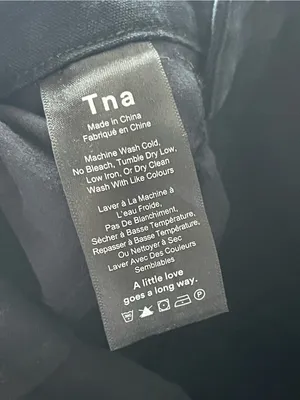 TNA | Black Cargo Utility Pocket Straight Leg Chino Pants Sz 0 thumbnail 11