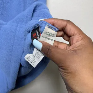 LL Bean Women Mountain Classic Vest Sweater M Blue Polartec Fleece Full Zip‎ thumbnail 6