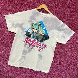 Hatsune Miku Vocaloids Virtual Anime Singer Tie Dye M/L thumbnail 3