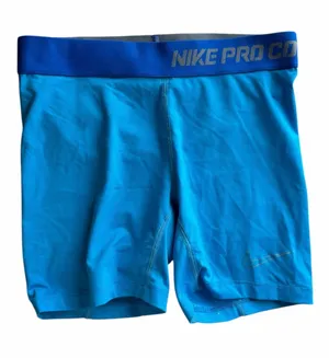 Nike Pro Combat Dri-FIT Women M Blue Compression Training Shorts Activewear thumbnail 1
