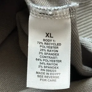 Freely V-Neck Relaxed Sweatshirt XL Gray Lightweight Comfy Sustainable Fabric‎ thumbnail 4