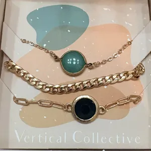 NIB Vertical Collective – Alora Bracelet Layering Set ($52.00) Green thumbnail 7